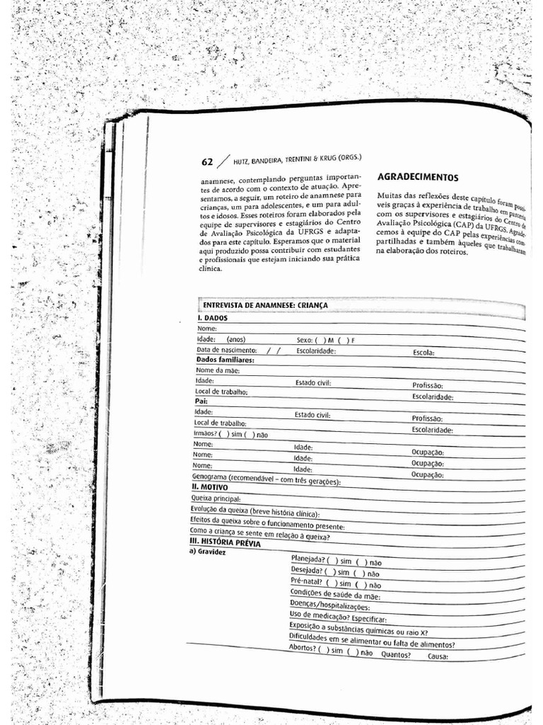 Anamnes Ecr Ianca | PDF