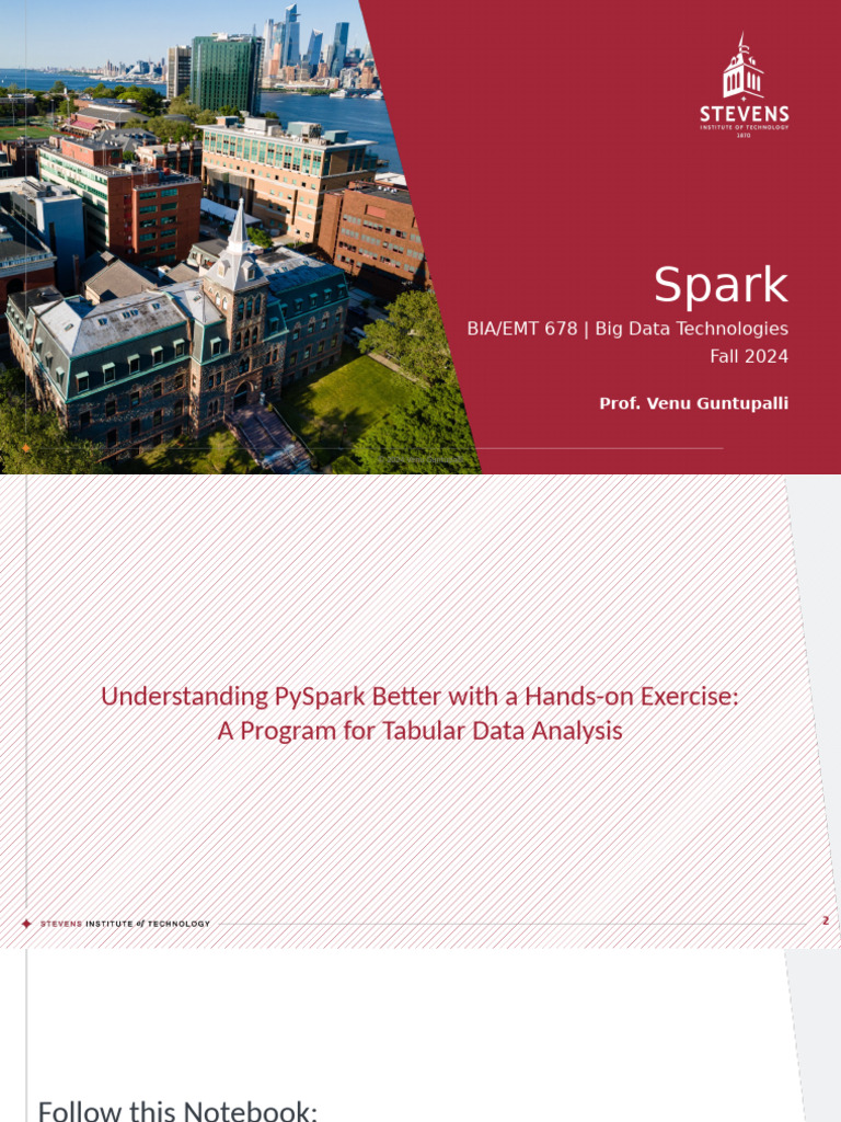 PySpark Tabular Data Analysis Guide | PDF | Apache Spark | Parameter ...