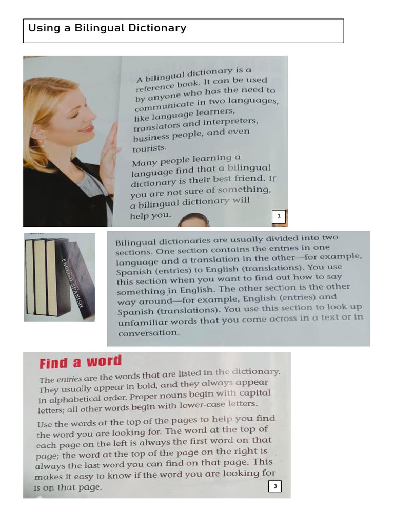 Using A Bilingual Dictionary | PDF