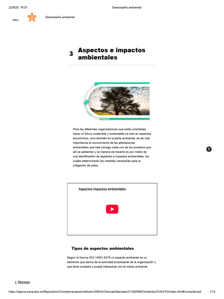 Aspectos e Impactos Ambientales ISO 14001 | PDF | Entorno natural