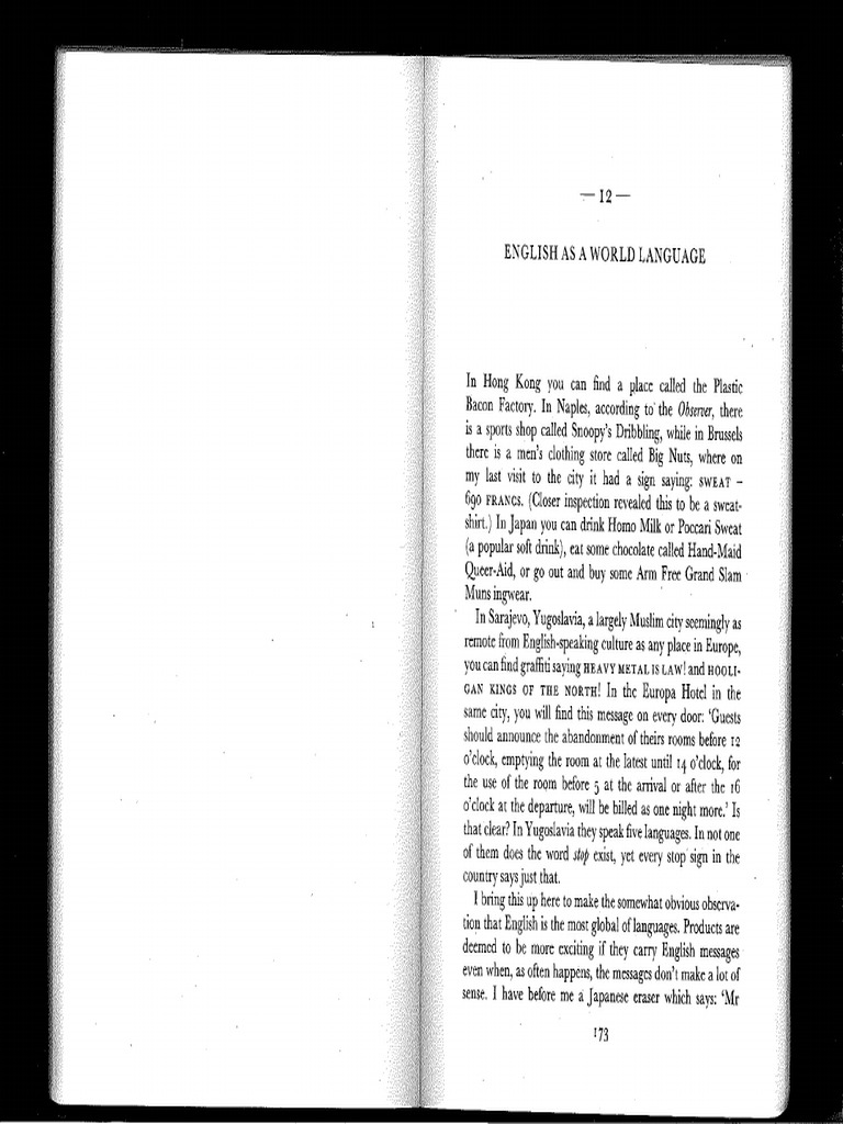 English As A World Language 1 | PDF