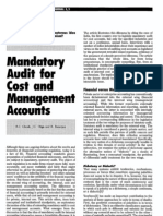 1990 Mandatory Audit For Cost and Management Accounts