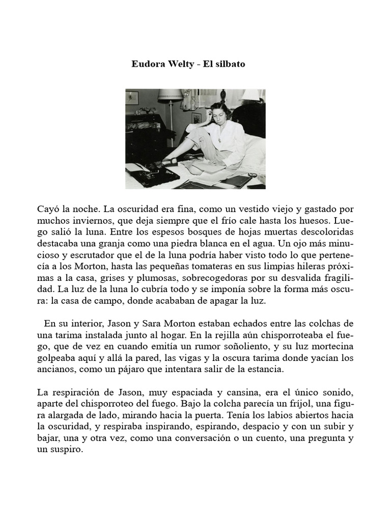 El silbato de Eudora Welty | PDF
