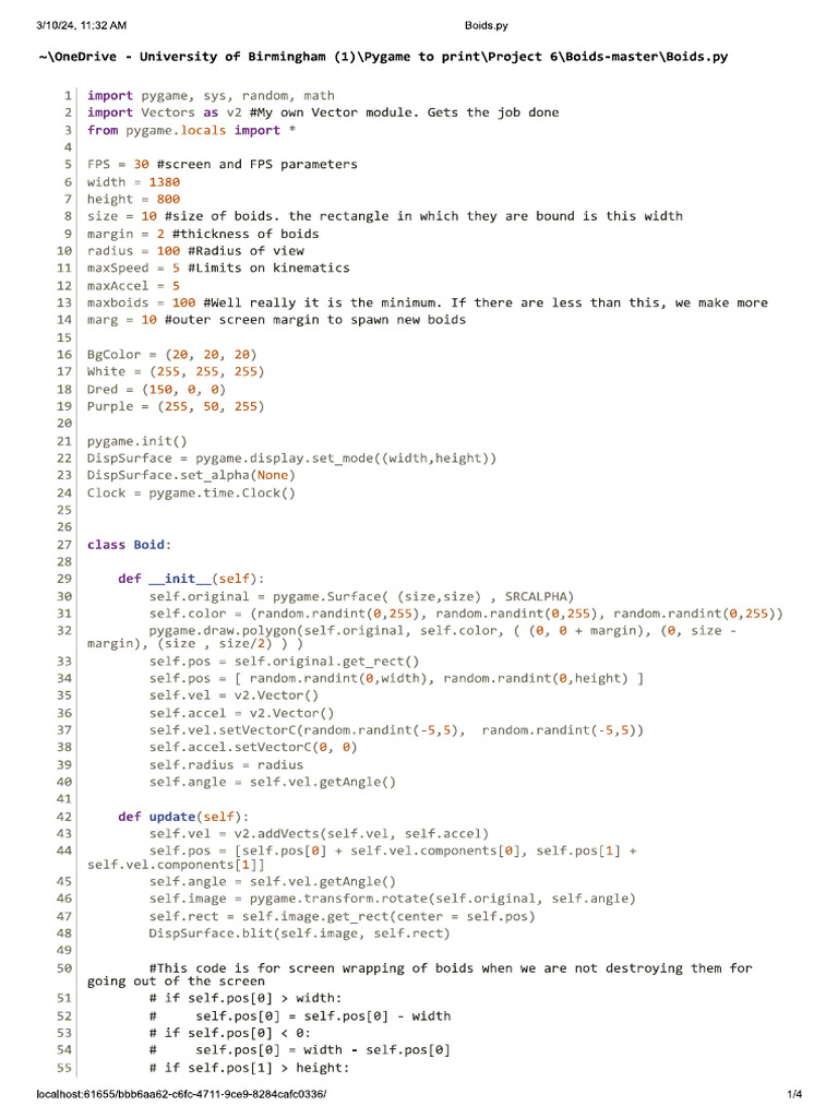 Boids | PDF