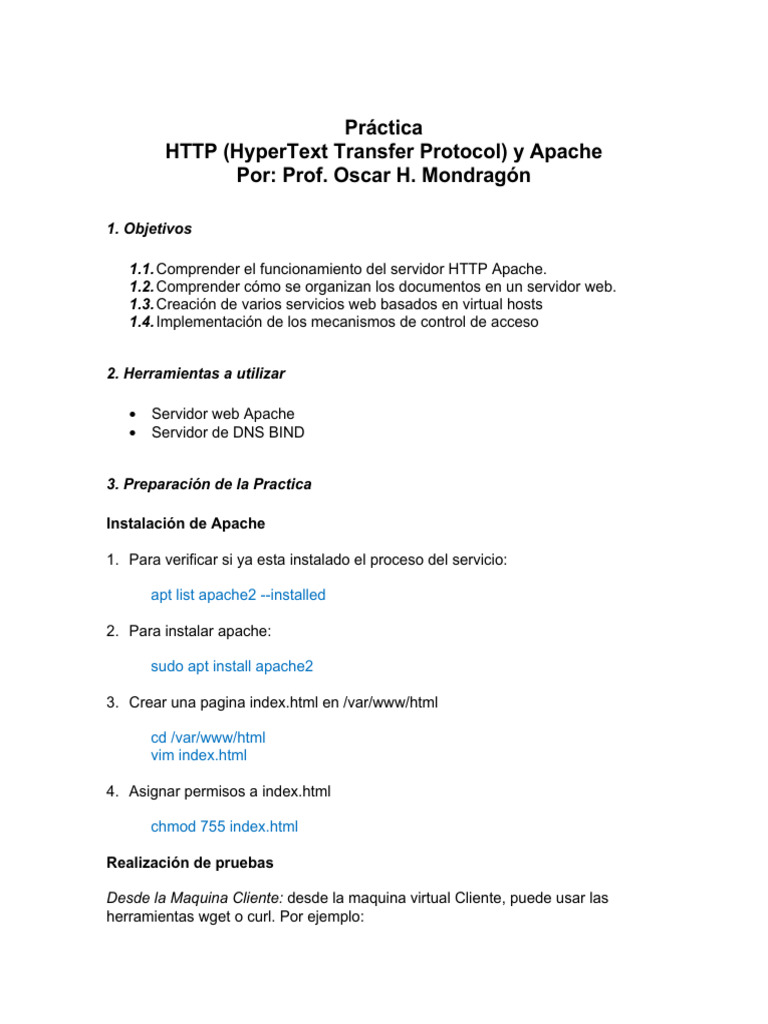 2024-01 Practica HTTP | PDF | Red mundial | Internet y web