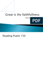 Great Is Thy Faith Fullness