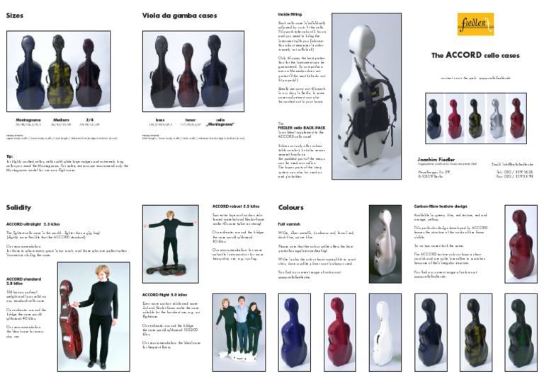 ACCORD Cello Cases PDF Cello Entertainment (General)