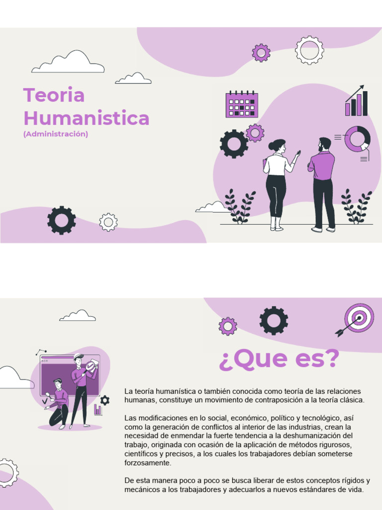Teoría Humanística en Administración | PDF | Sicología | Teoría