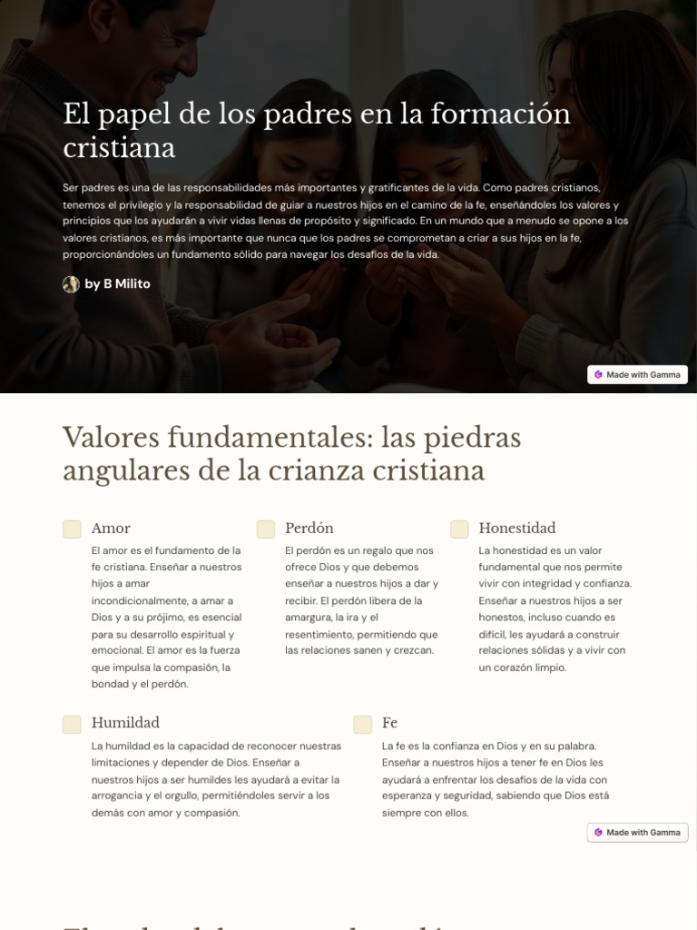 5 Valores Cristianos en la Familia | PDF | Amor | Oración