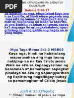 Tagalog Christian Sermon Outline | PDF