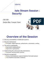 Fundamentals Stream Session: Security: Distributed Systems