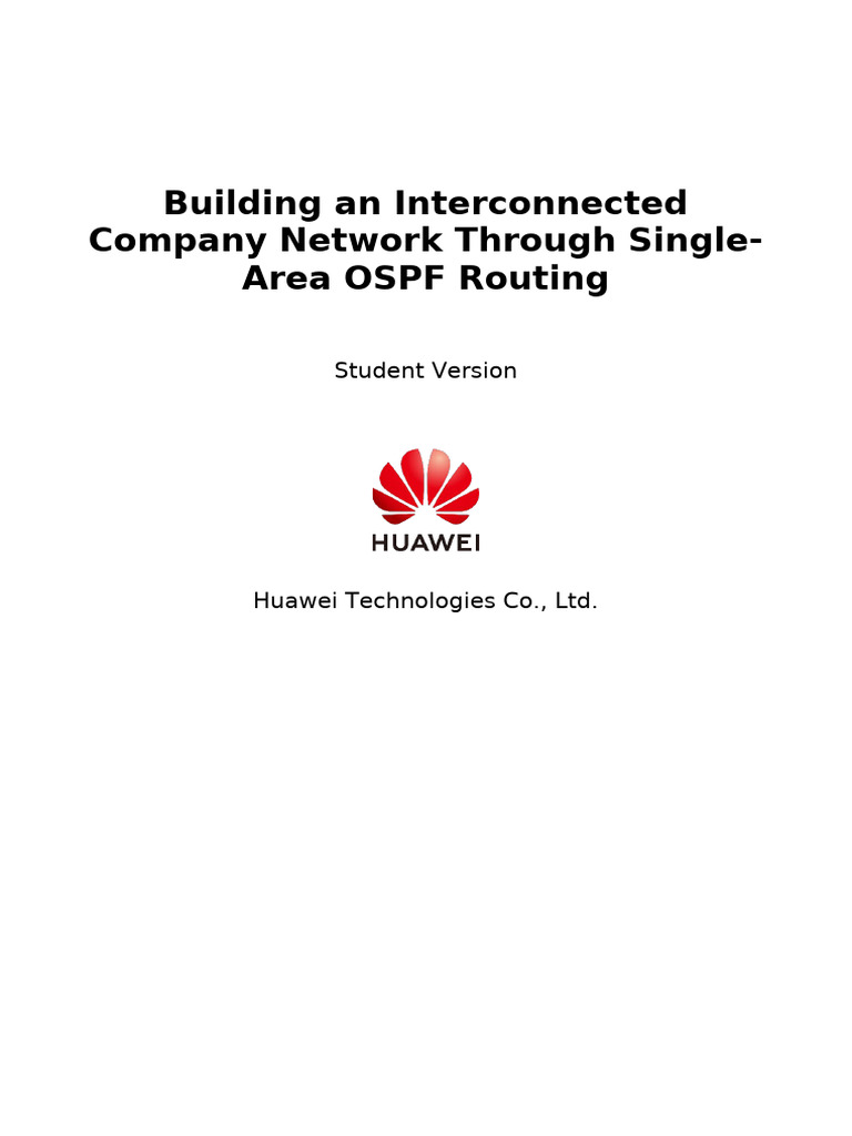 OSPF Routing for Company Network Setup | PDF | Computer Network | Computing