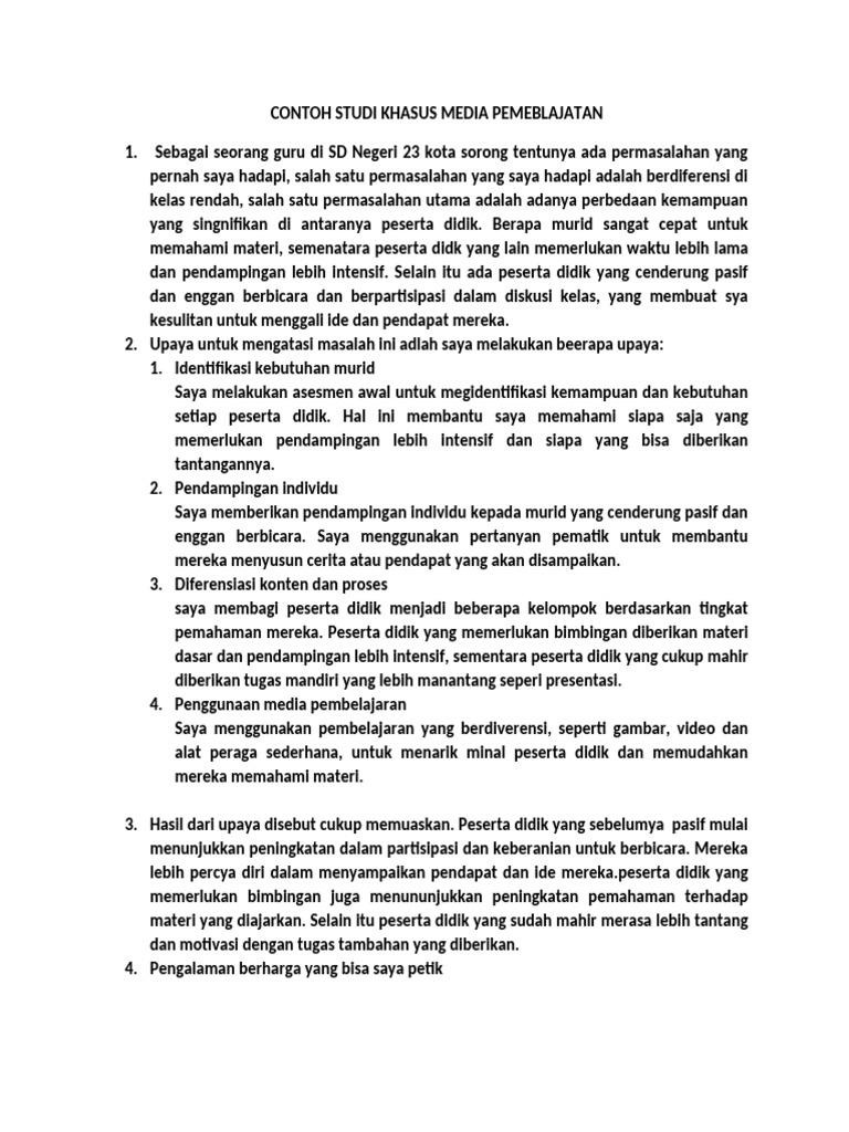Contoh Studi Khasus 111111111111 | PDF