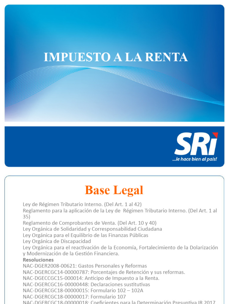 Guía Completa sobre Impuesto a la Renta | PDF | Impuestos | Impuesto ...