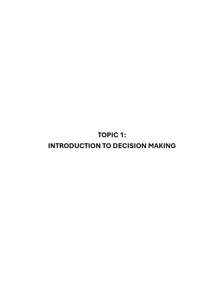 Understanding Decision Making Processes | PDF | Decision Making | Teachers