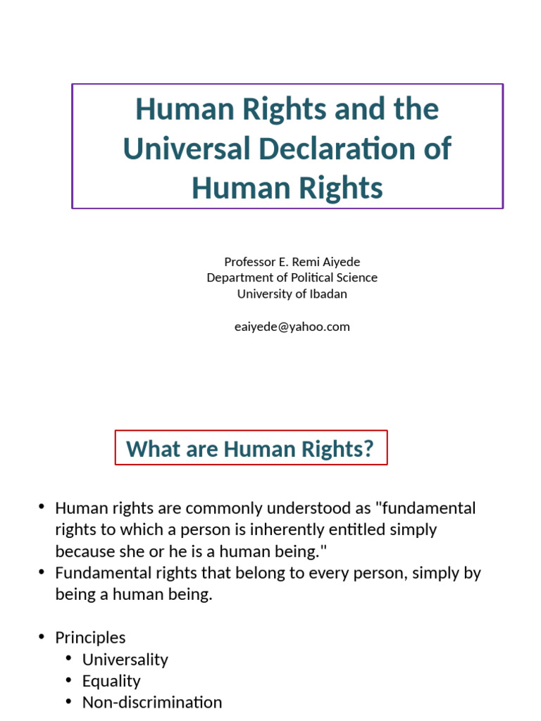 Human Rights Powerpoint | PDF | Responsibility To Protect | Human Rights