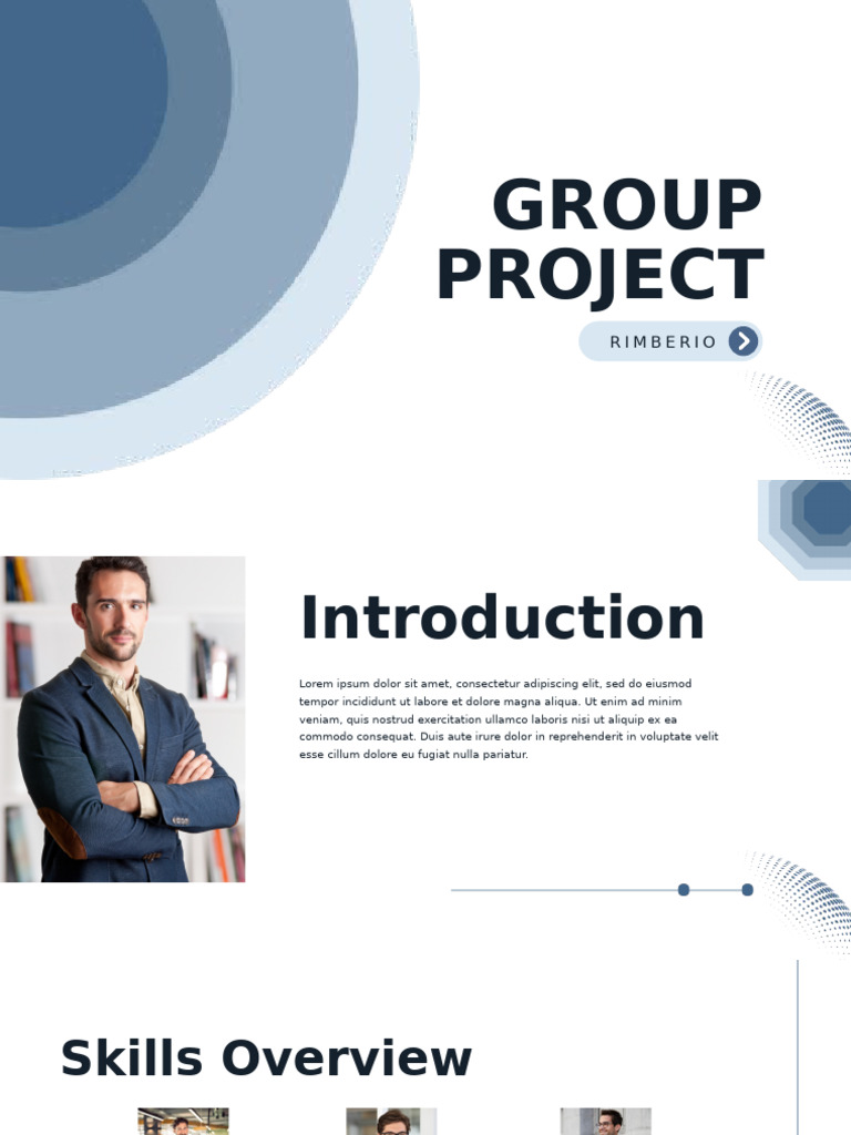 Light Blue White Geometric Group Project Presentation | PDF