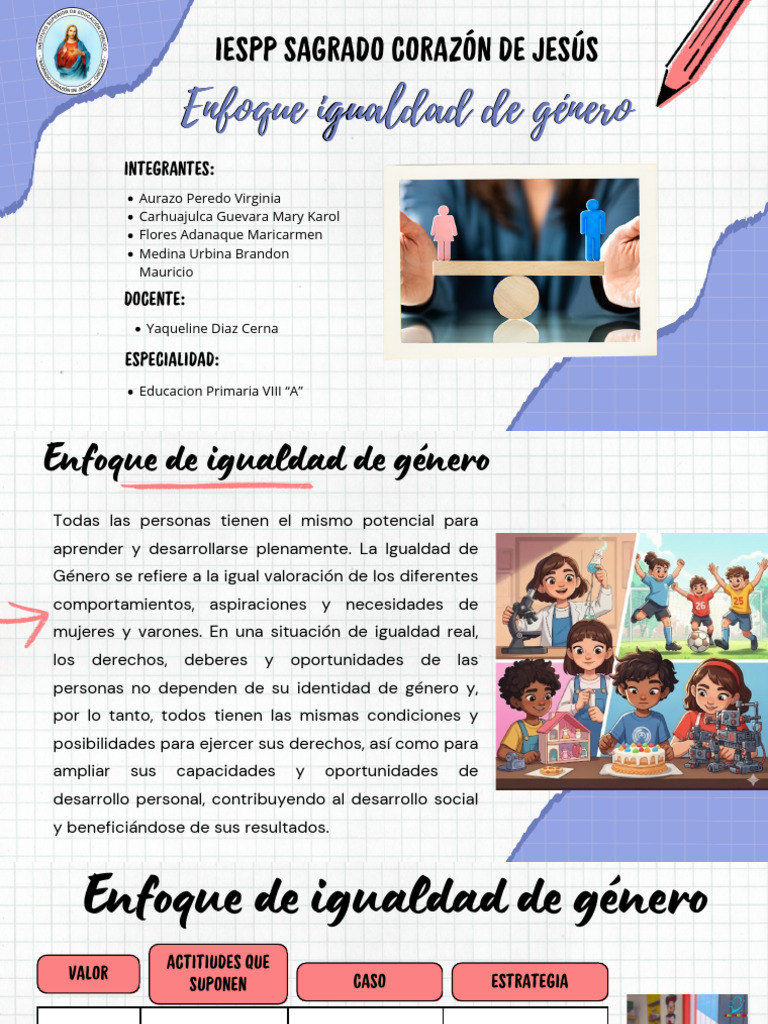 Igualdad de Género en Educación Primaria | PDF | Desigualdad social ...