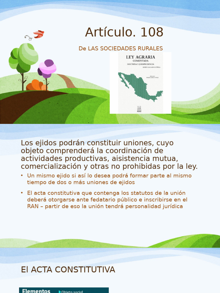 Uniones y Sociedades Rurales en México | PDF | Economias | Justicia