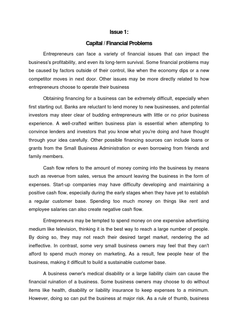 Key Challenges in Entrepreneurship | PDF | Entrepreneurship | Small ...