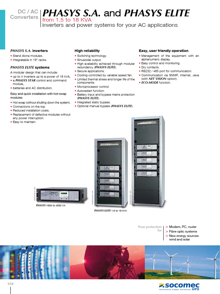 PHASYS Inverters 1.5-18 KVA Overview | PDF | Power Inverter ...