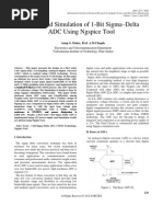 Design and Simulation of 1-Bit Sigma-Delta ADC Using Ngspice Tool