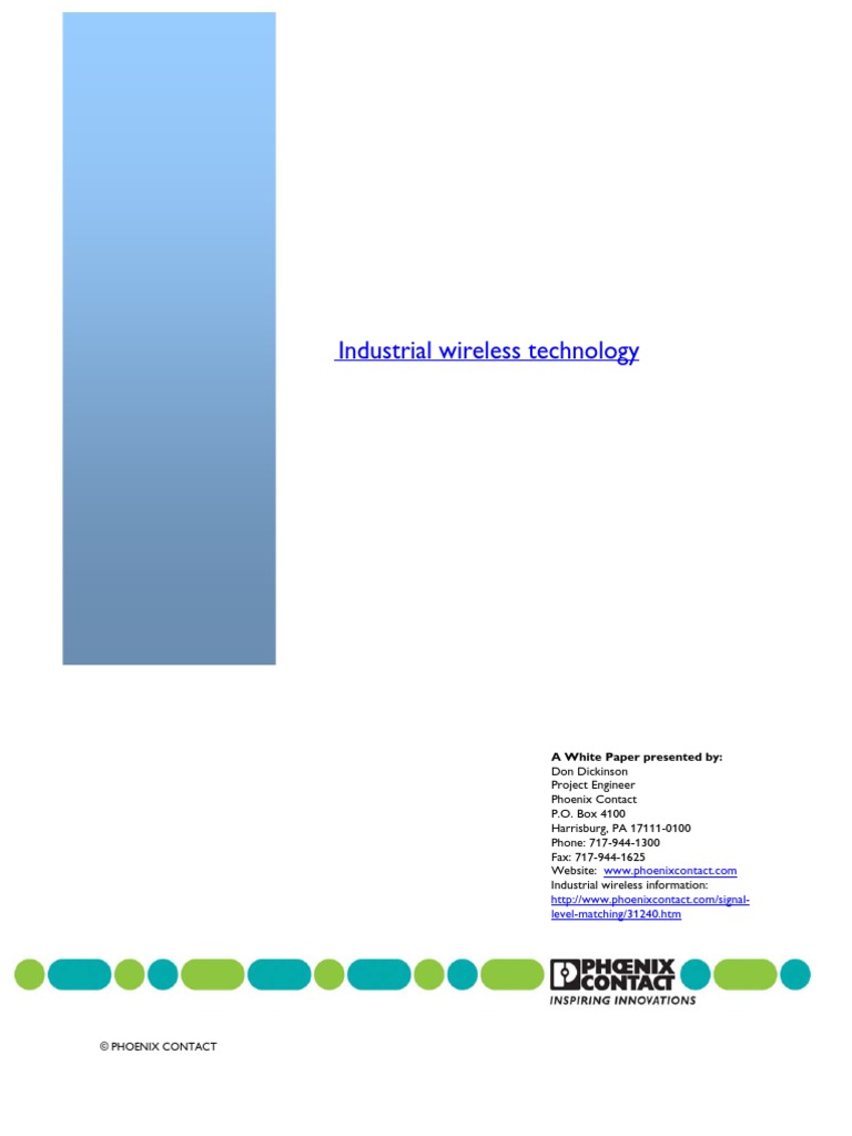 Industrial Wireless Technology | PDF | Business | Computers