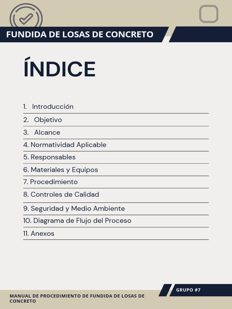 Procedimiento Fundida Losas Concreto | PDF | Hormigón | Acero