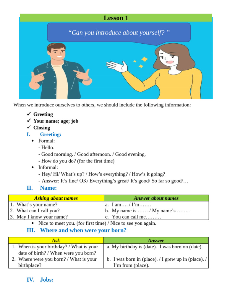 How to Introduce Yourself Effectively | PDF