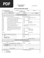 Leave Application Form Guidelines | PDF | Parental Leave | Sick Leave