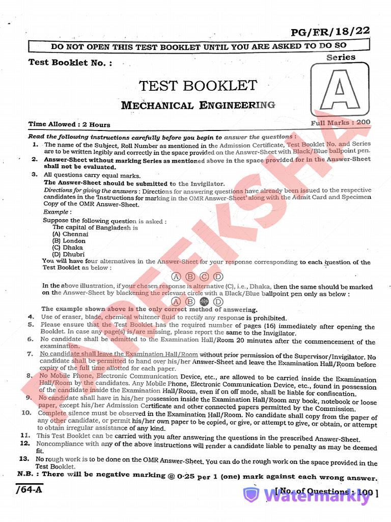 Mechanical Engineering | PDF