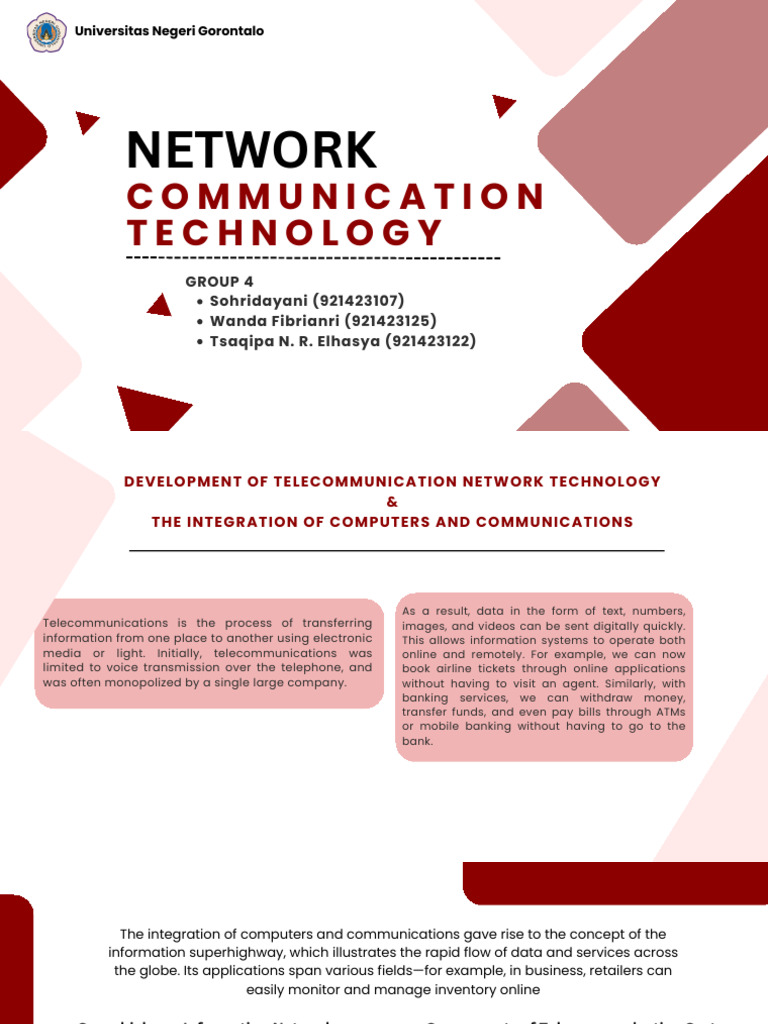 Jaringan Teknologi Komunikasi | PDF | Telecommunications | Computer Network