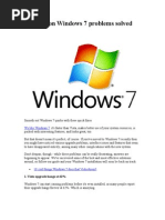 22 Common Windows 7 Problems Solved