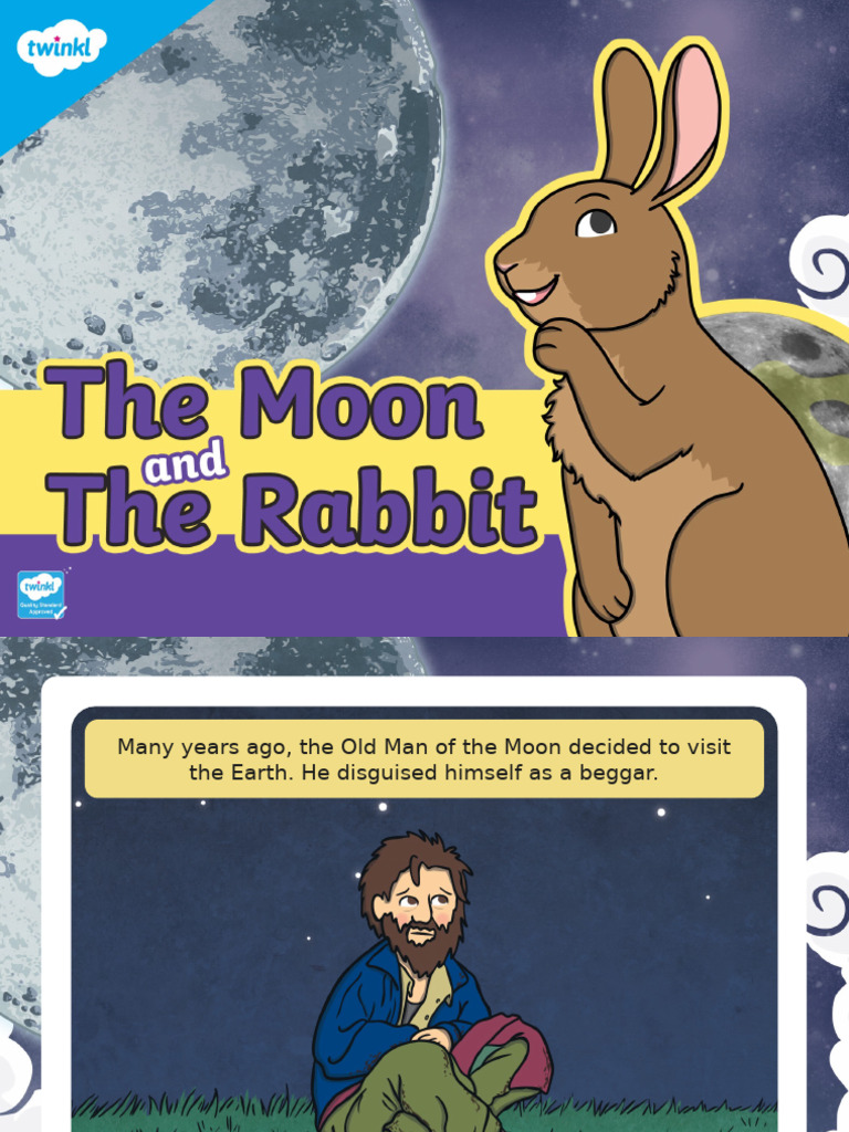 Au T 1730590949 The Moon and The Rabbit Story Powerpoint Ver 1 | PDF