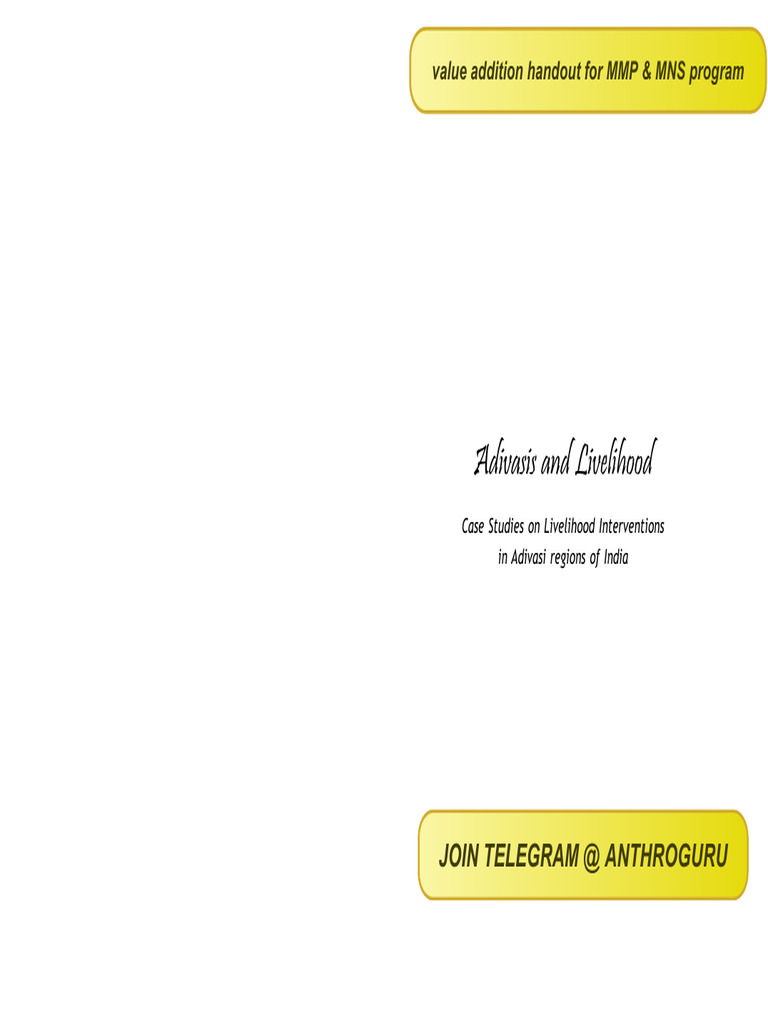 MMP & MNS Program Value Addition Guide | PDF | Agriculture | Pastoralism