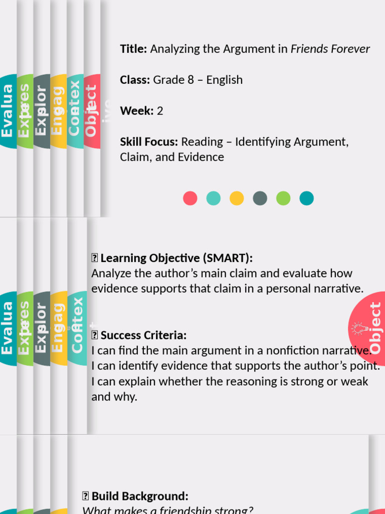 Day 3 - Friends-Reading-Argument | PDF | Argument | Cognition
