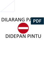 Dilarang Parkir