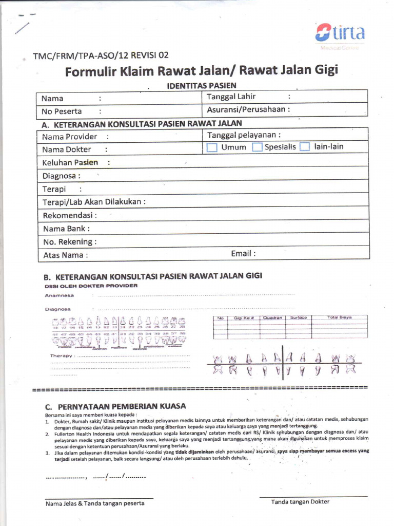 Form Tirta | PDF