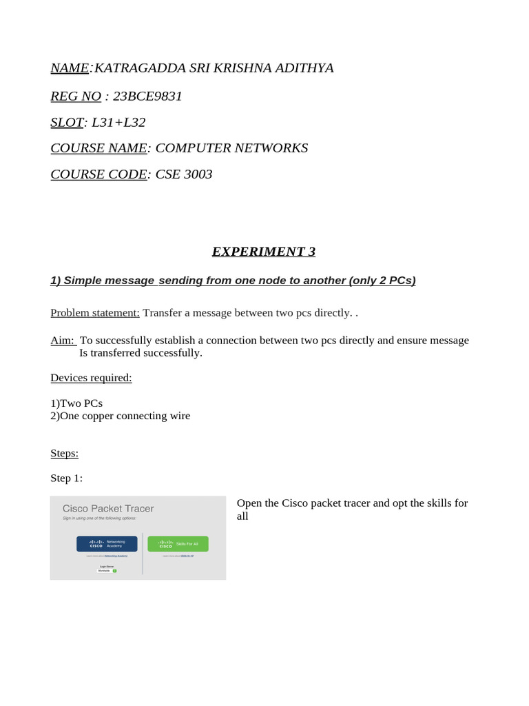 Computer Networks Message Transfer Guide | PDF | Personal Computers ...