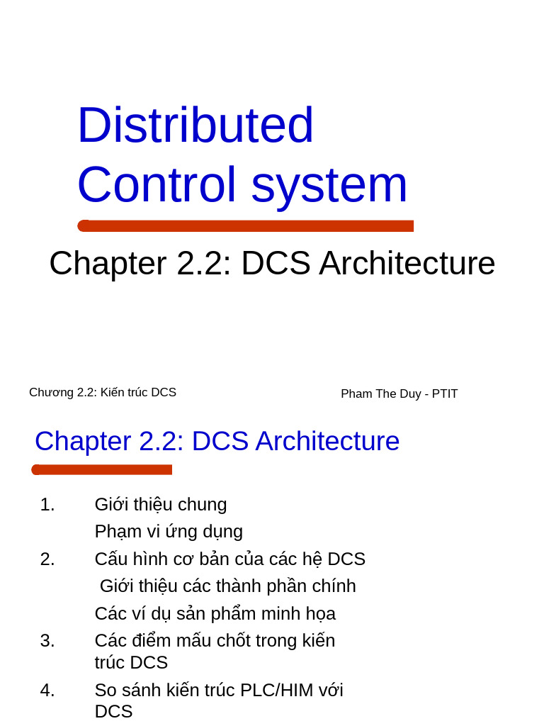 Chapter 2.2 - DCS Architecture | PDF