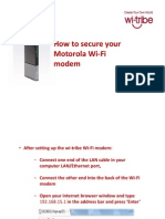 How To Secure Your Motorola Wi Fi Modem