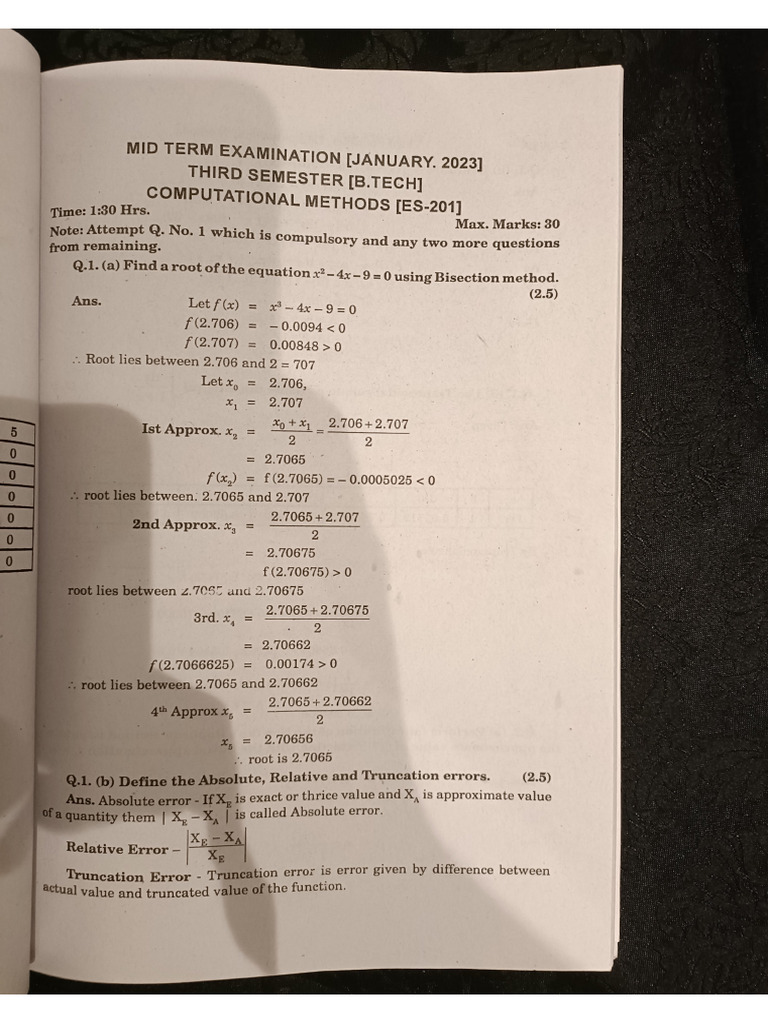 Mid Sem 2023 | PDF