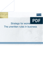 Stratego For Women The Unwritten Rules in Business