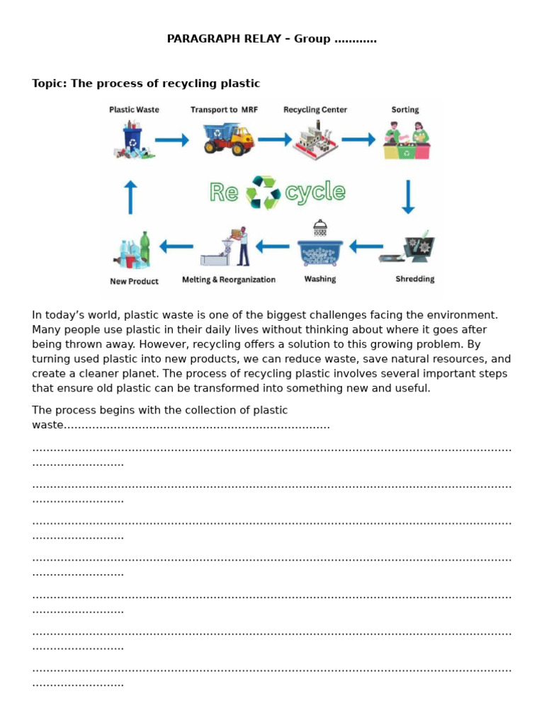 Recycling Plastic: Process & Impact | PDF | Pollution | Plastic