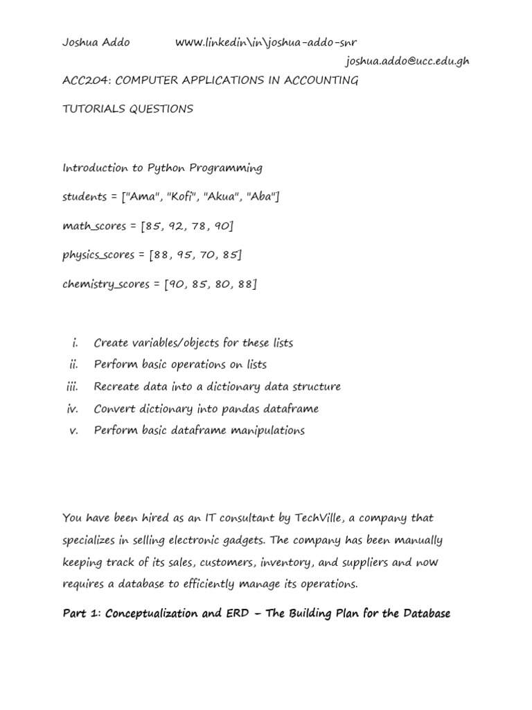 Tutorial Questions | PDF