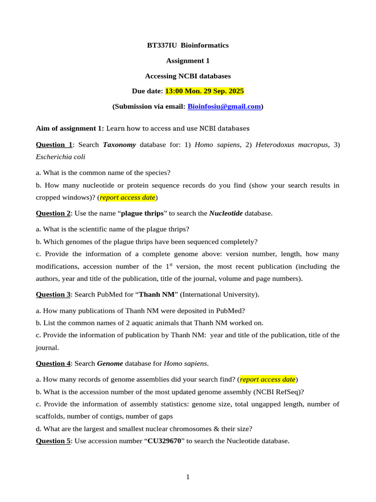Assignment-1 G2 Database - 23.9.25 | PDF | National Center For ...