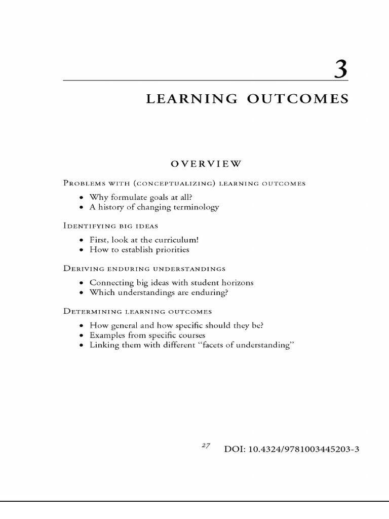 Conceptualizing Learning Outcomes Guide | PDF | Curriculum | Learning