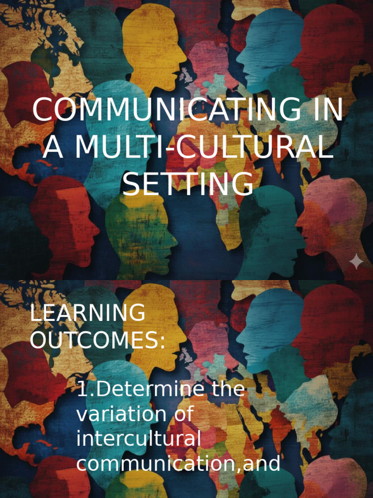 Multi Cultural Communication Setting Pdf