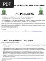 Download Como Utilizar Tu Tarjeta Visa Alimentos by Plan Mas Vida La Plata SN92684861 doc pdf