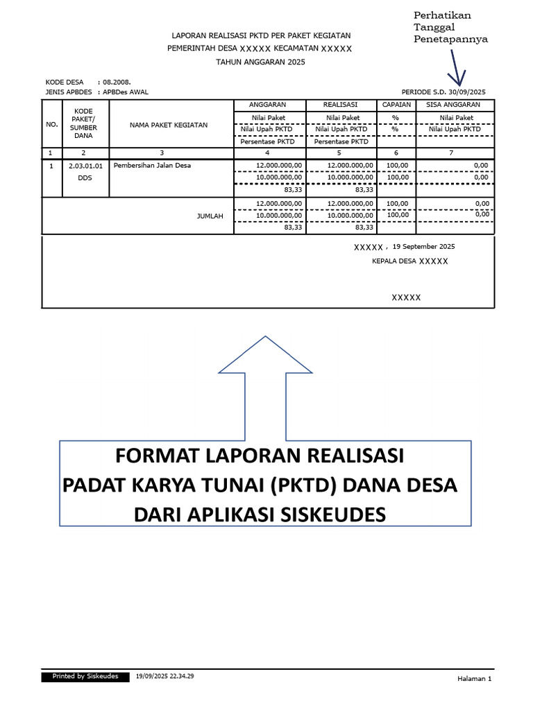 Cara Memperoleh Realisasi PKTD OK | PDF